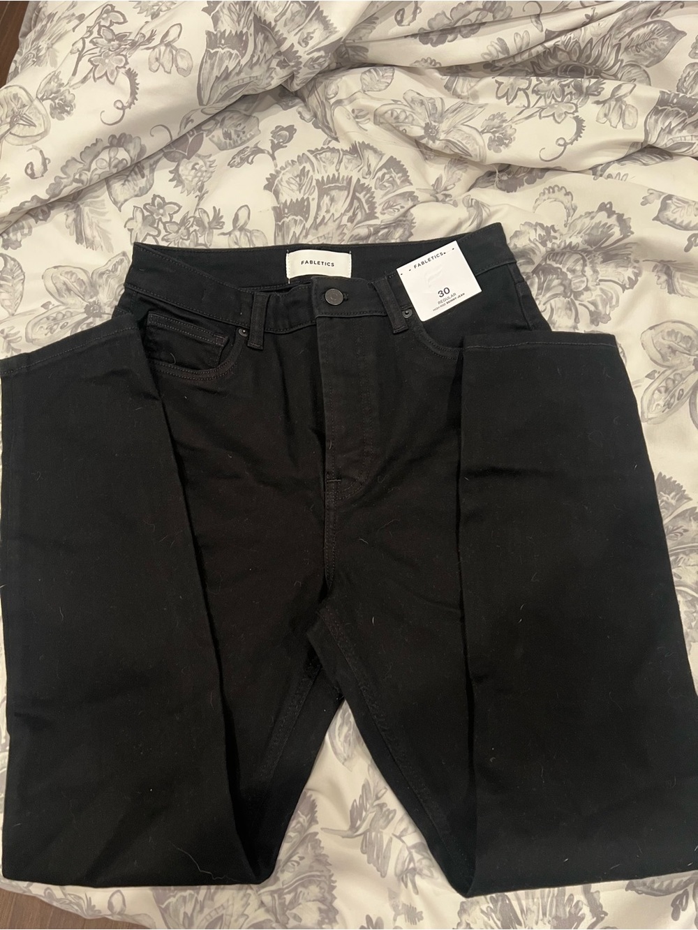 Fabletics women high rise skinny jeans in black
